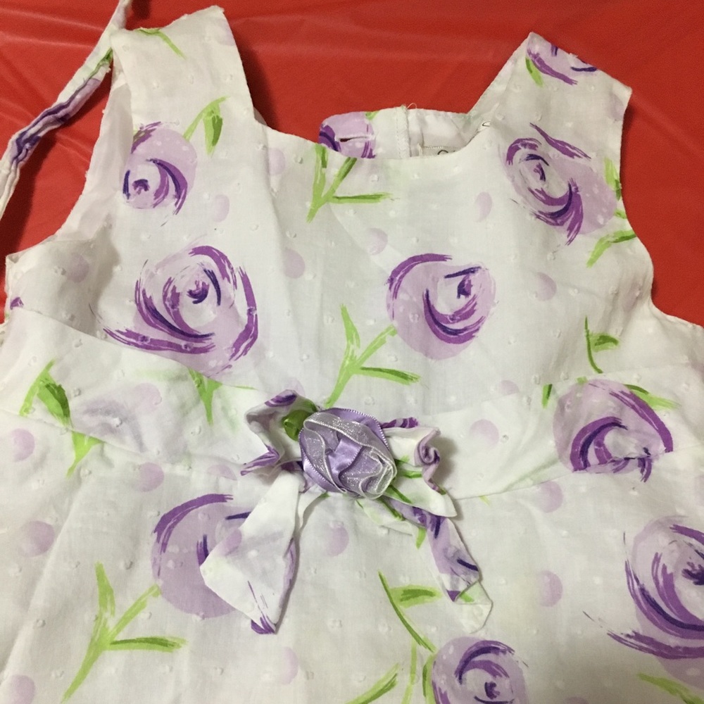 Girls flower dress - Picture 2 of 4